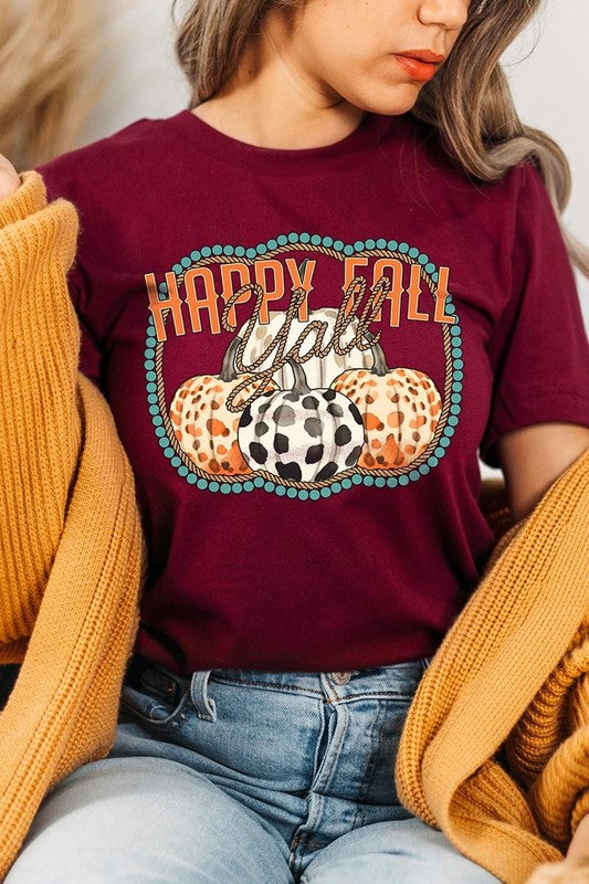 Happy Fall Y'all Graphic Tee