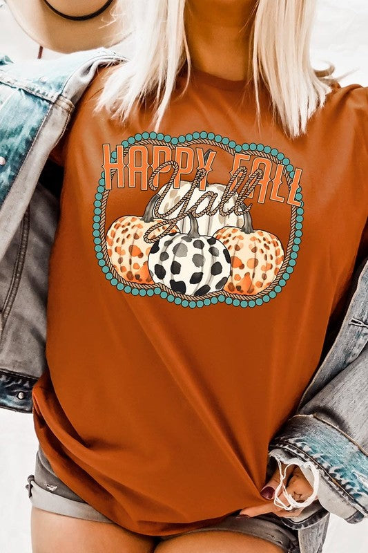 Happy Fall Y'all Graphic Tee
