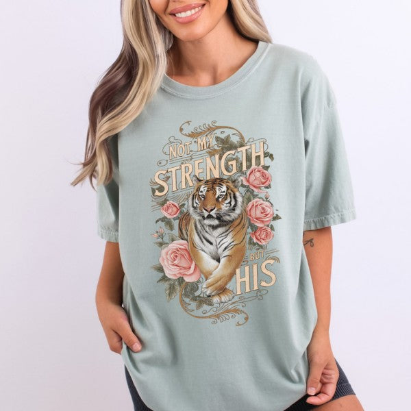 Wild tiger Christian graphic t-shirt, Animal top