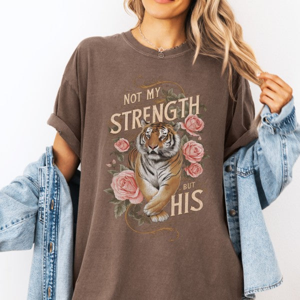 Wild tiger Christian graphic t-shirt, Animal top