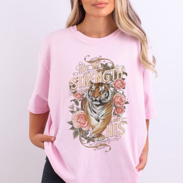 Wild tiger Christian graphic t-shirt, Animal top