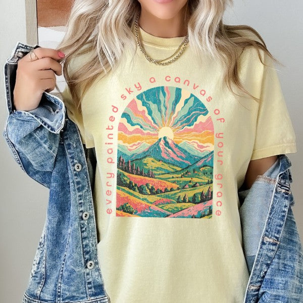 Women's Christian graphic t-shirt, Landscape