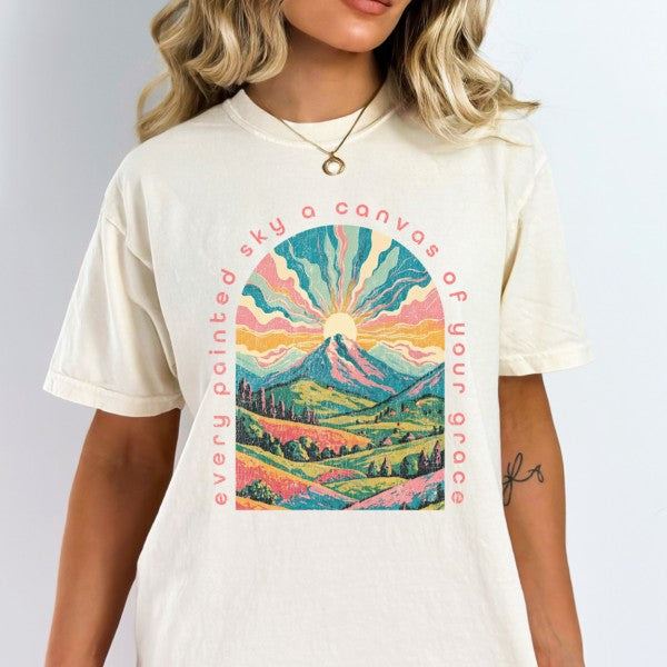 Women's Christian graphic t-shirt, Landscape