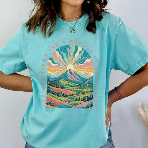 Women's Christian graphic t-shirt, Landscape