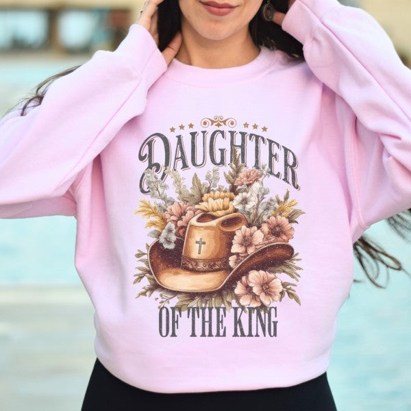 Christian women graphic sweatshirt, Cowboy hat