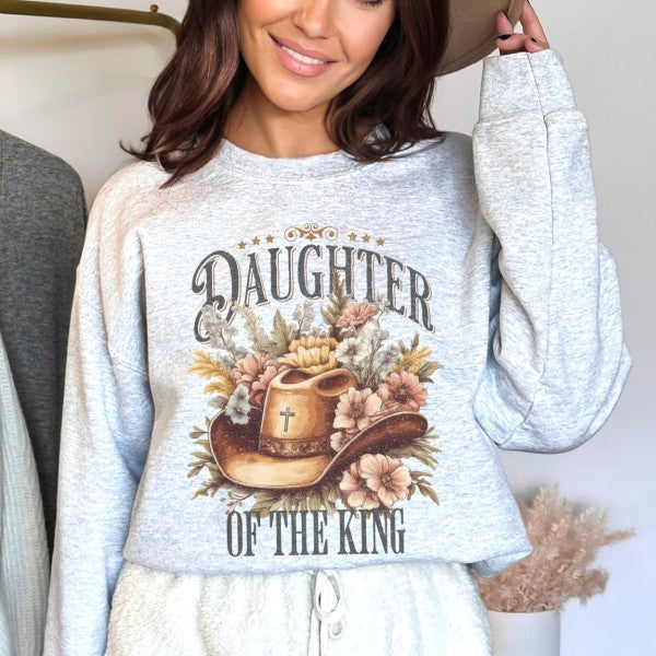 Christian women graphic sweatshirt, Cowboy hat
