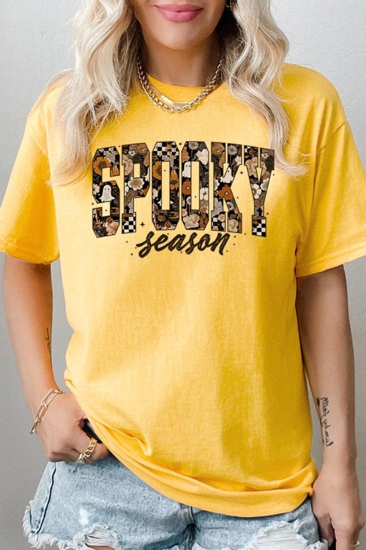 Spooky Season Halloween Graphic Heavy Cotton Tee
