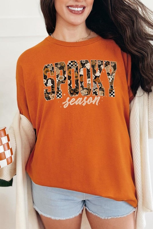 Spooky Season Halloween Graphic Heavy Cotton Tee
