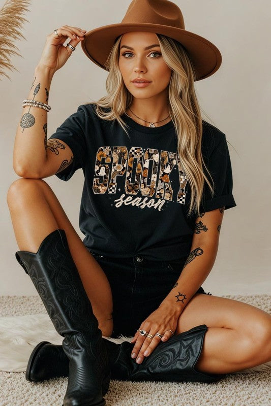 Spooky Season Halloween Graphic Heavy Cotton Tee