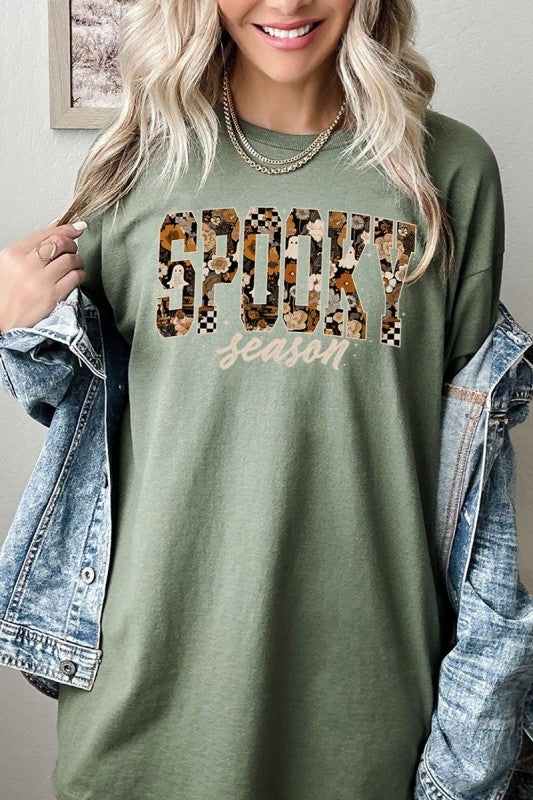 Spooky Season Halloween Graphic Heavy Cotton Tee