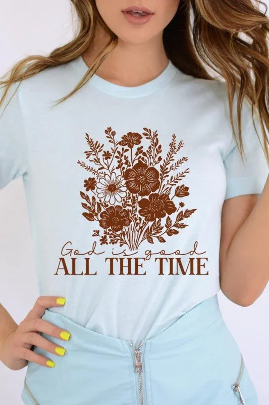 God Is Good Floral Graphic Tee