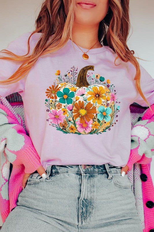 Floral Pumpkin Graphic Tee