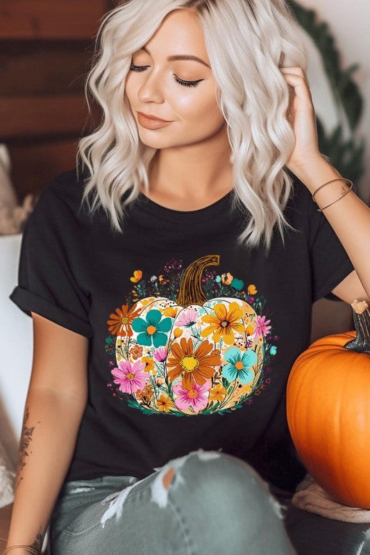 Floral Pumpkin Graphic Tee
