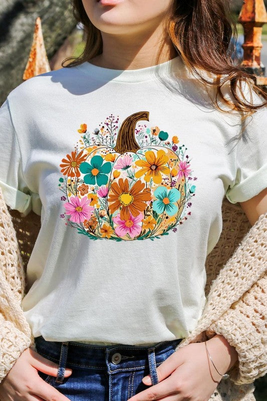 Floral Pumpkin Graphic Tee