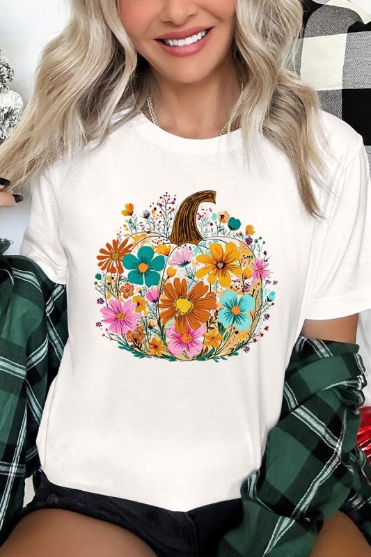 Floral Pumpkin Graphic Tee