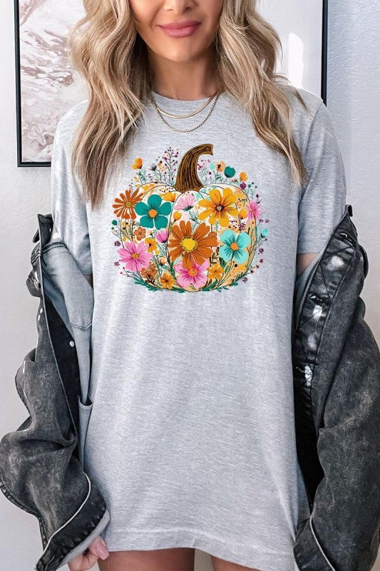 Floral Pumpkin Graphic Tee