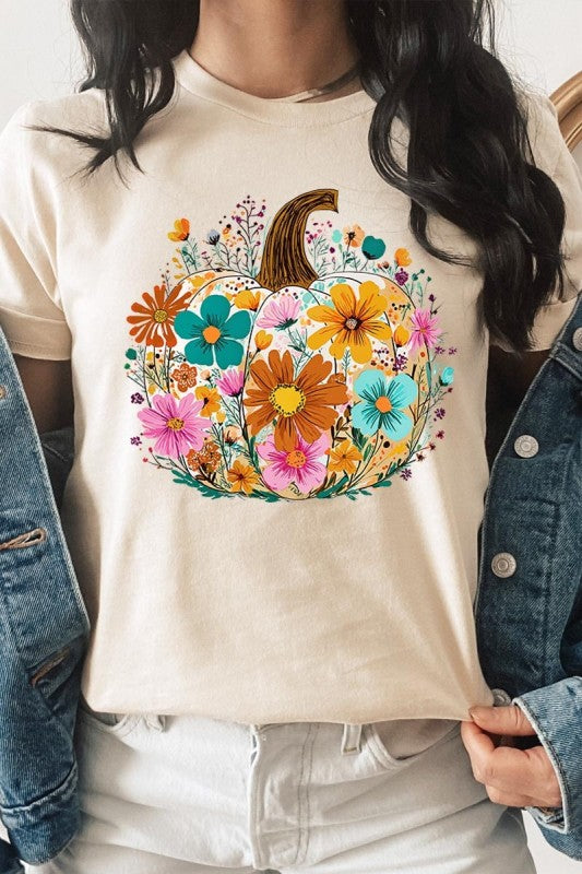 Floral Pumpkin Graphic Tee