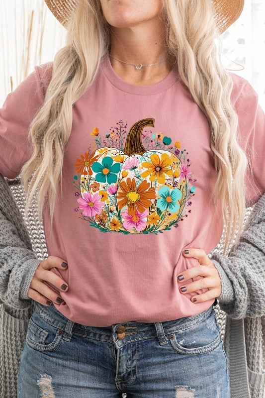 Floral Pumpkin Graphic Tee
