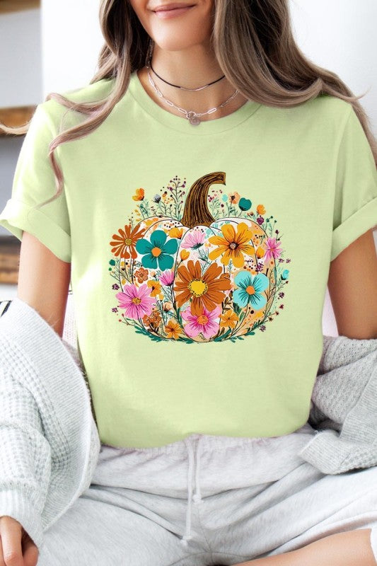 Floral Pumpkin Graphic Tee