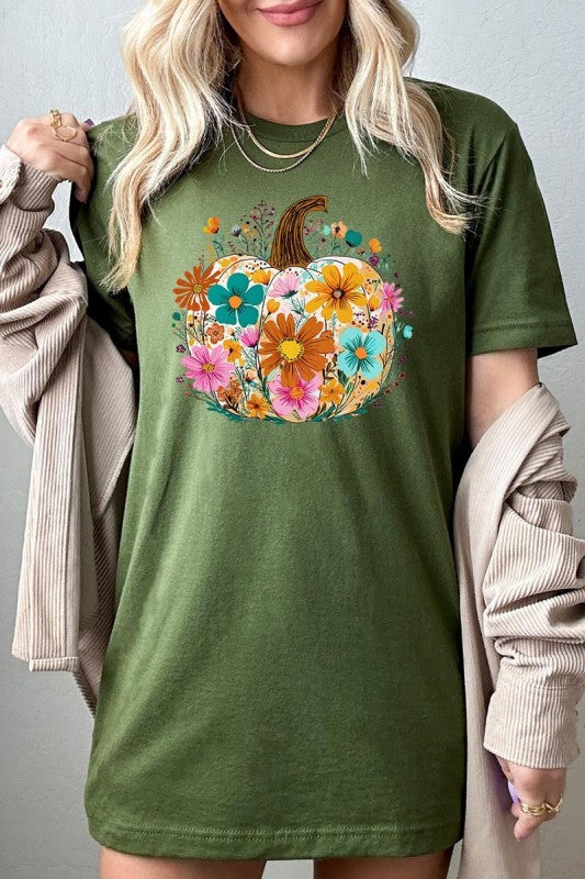 Floral Pumpkin Graphic Tee