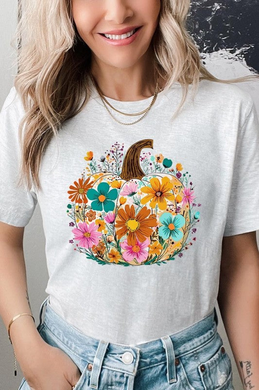 Floral Pumpkin Graphic Tee