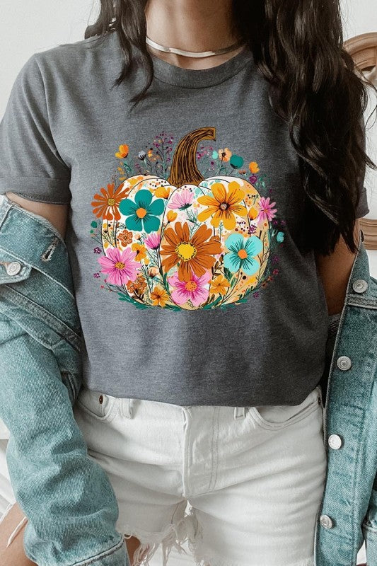 Floral Pumpkin Graphic Tee
