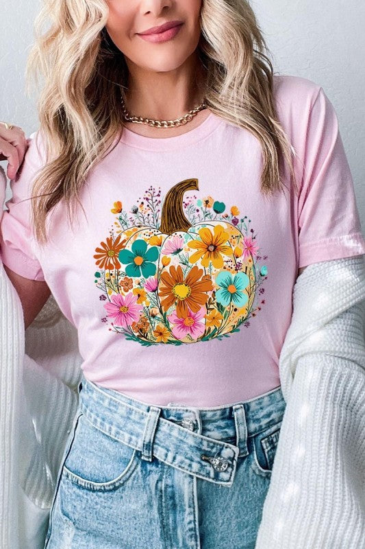 Floral Pumpkin Graphic Tee