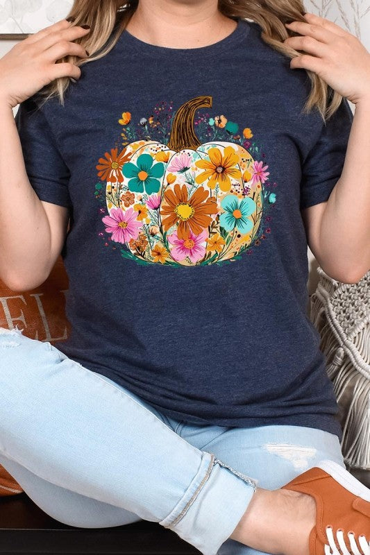 Floral Pumpkin Graphic Tee