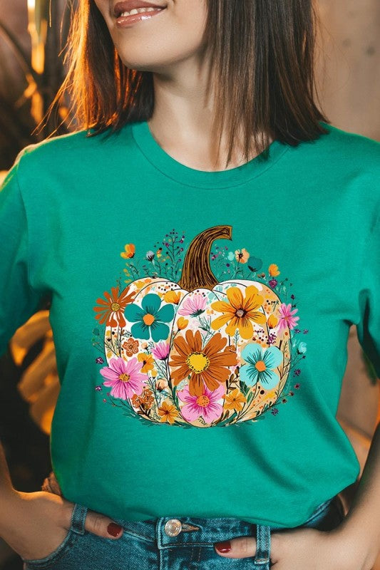 Floral Pumpkin Graphic Tee