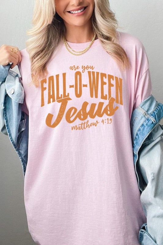 Are You Fall O Ween Jesus Graphic Heavy Cotton Tee