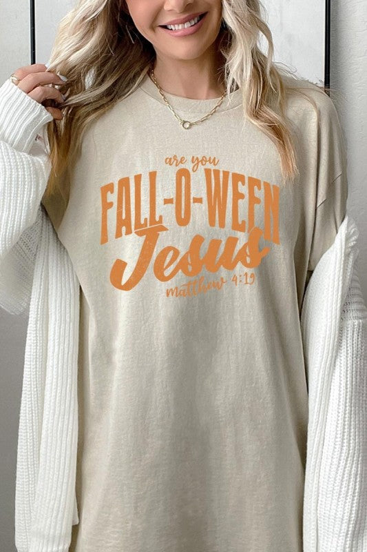 Are You Fall O Ween Jesus Graphic Heavy Cotton Tee