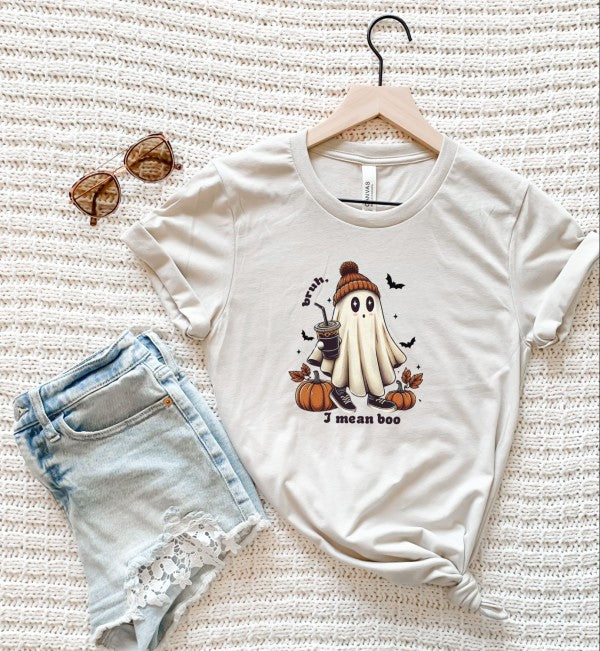 Bruh I Man Boo Halloween Graphic Tee Top