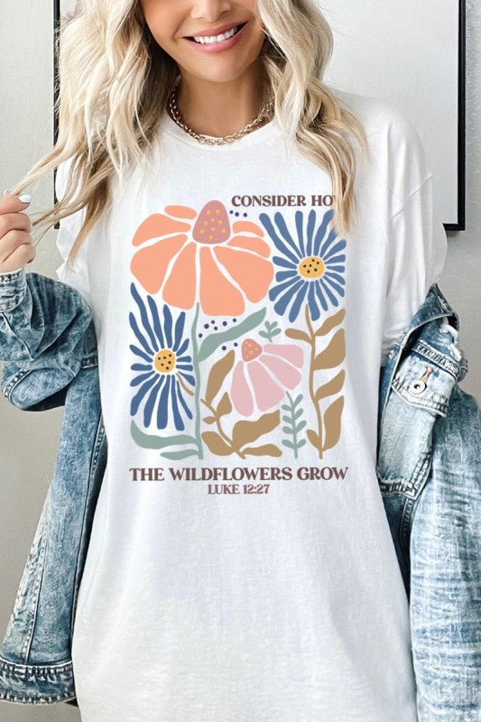 Consider the Wildflowers Graphic Plus Tee