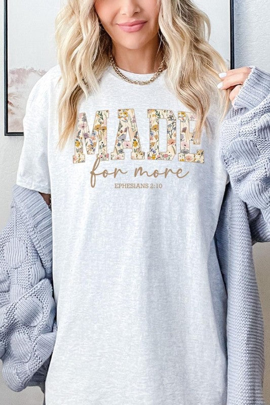 Made for More Faith Graphic Plus Heavy Cotton Tee